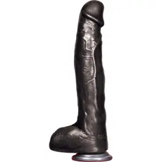 Dildo XXL, Icon Brands "Falcon Big Black Cock Ice Pick" 33 cm - Negru_1