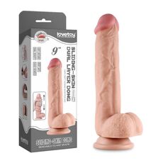 Dildo Realistic Lovetoy "Sliding Skin Dong 9" 25 cm - Natural