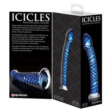 Icicles No 29 dildo sticla albastru cutie ambalaj Pipedream