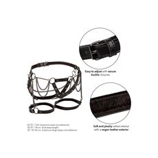 Harnasament cu Lanturi Plus CalExotics - Negru