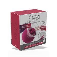Vibrator Suctiune Sfarcuri Clitoris She.E.O Violet - vedere laterala