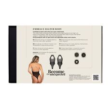Guilty Pleasure Embrace Body Negru - detaliu clama aurie halter neckline