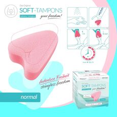 Soft Tampons Normal 3 buc JoyDivision - utilizare sauna inot sport intimitate