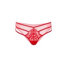 Lenjerie Daring Intimates Lace String with Straps Rosu