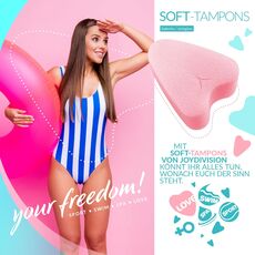 Mini Soft Tampons JoyDivision 50 buc - burete medical hipoalergenic