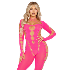 Bodystocking Leg Avenue Opaque Cut-Out Footless Roz