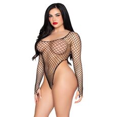 Body Plasa Negru Leg Avenue Silhouette - vedere laterala