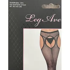 Ciorapi Fishnet Suspender Leg Avenue Negru