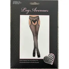 Ciorapi Fishnet Suspender Leg Avenue Negru