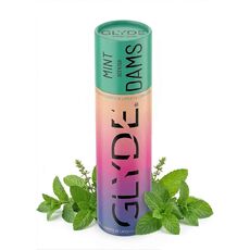Prezervativ femei latex GLYDE pentru sex oral 4 buc, menta
