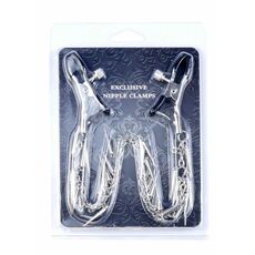 Ambalaj blister Exclusive Nipple Clamps, cele doua cleme cu lant vizibile in packaging