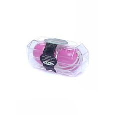 Bile Vaginale Duo Balls Purple, vedere laterala cu snurul de recuperare intins