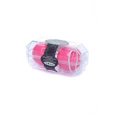 Bile Vaginale Duo Balls Pink, vedere laterala cu snurul de recuperare intins