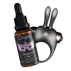 Kit ORGIE Orgasmic Bunny cu Orgasm Drops, ambele componente impreuna