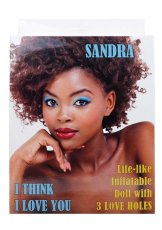 Cutia papusii Sandra, cu chipul imprimat si specificatia 3 penetrating love holes