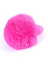 Plug-Jewellery Silicon PLUG Bunny Tail Pink sex toy B-Series calitate premium