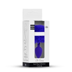 Plug Silicon cu Coada Jewellery Bunny Tail Purple - cutie B-Series Butt Plug Collection, fata
