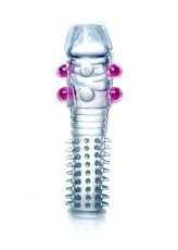 Stimulator Penis Sleeve cu bile si Tepi sex toy B-Series calitate premium