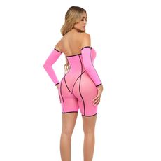 Set Body Pink Lipstick Lingerie Double Vision Roz - vedere spate