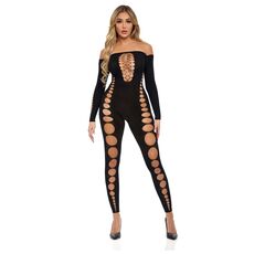 Bodystocking Pink Lipstick Lingerie Boujee Gang Negru