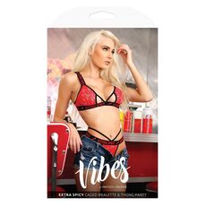 Set Lenjerie Fantasy Lingerie Extra Spicy Dantelat Rosu