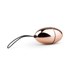 Rosy Gold New Vibrating Egg - vedere laterala ou cu snur de recuperare