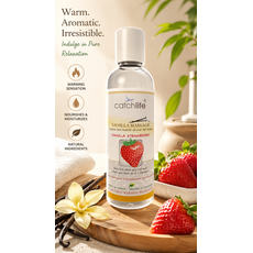 Ulei Masaj si Gel Lubrifiant, Nature Body Fun Gel Vanilie Capsuni, 100 ml