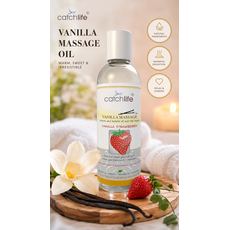 Ulei Masaj si Gel Lubrifiant, Nature Body Fun Gel Vanilie Capsuni, 100 ml