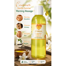 Ulei de masaj si Gel Lubrifiant, Nature Body, cu incalzire Enamore Vanilla Sunrise, 100 ml