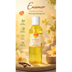 Ulei de masaj si Gel Lubrifiant, Nature Body, cu incalzire Enamore Vanilla Sunrise, 100 ml