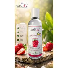 Nature Body Fun Gel Capsuni Gel Comestibil Pe Baza De Apa Efect Incalzire La Masaj 100ml