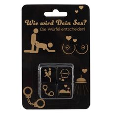 Set 4 Zaruri Pozitii sexuale - Dice Set Pack - Black/Gold