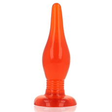 Plug anal Baile Red Soft Touch rosu TPE moale detaliu corp conic