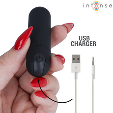 Vibrator Glont INTENSE Karen Mini Reincarcabil Negru - imagine 5