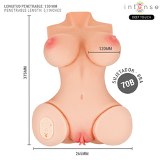 Masturbator Torso INTENSE DEEP TOUCH Vero cu Suctiune si Caldura - imagine 6