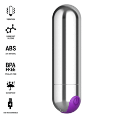 Vibrator Glont INTENSE Karen Mini Reincarcabil Argintiu