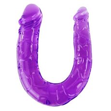 Dildo Dublu BAILE Double Dildo Jelly Lila - imagine 1
