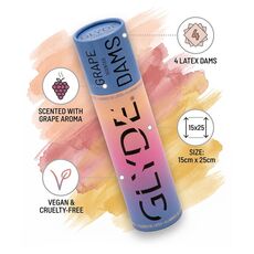 Prezervativ Latex Oral SHEER GLYDE Dams Aroma Struguri
