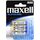 Baterii Alcaline AAA Maxwell »LR03« 4 buc