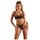 Set lenjerie Fantasy Lingerie Baddie bralette lung din plasa neagra S/M