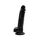 Dildo Realist Loving Joy 7 Inch Negru - vedere completa cu baza ventuza