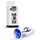 Plug Jewellery Silver, cristal albastru inchis - cutie B-Series alaturi de plugul anal bijuterie