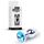 Plug Jewellery Silver, cristal albastru deschis - cutie B-Series alaturi de plugul anal bijuterie