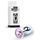 Plug Jewellery Silver, cristal roz pal - cutie B-Series alaturi de plugul anal bijuterie