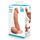 Dildo realistic b-Vibe Slipskin Curvy 8 inch natural, cutie ambalaj