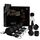Set bondage pat Fetish B-Series negru, cutie cadou si toate componentele: curele, catuse, pana, masca