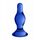 Butt Plug de sticla, Chrystalino Classy Blue, albastru