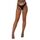 Colanti plasa Lace by LJ crotchless, Negru, vedere din fata