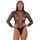 Body dantela Lace by LJ cu guler inalt, Negru, vedere din fata