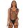 Bodystocking crosetat Lace by LJ cu snur pe spate, Negru, vedere din fata